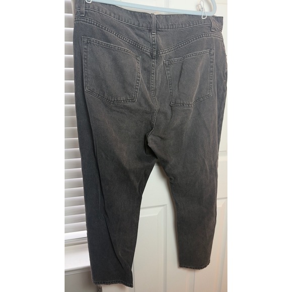 Reformation Julia Crop High Cigarette Jeans Monterey Wash Black Grey Size 16 - Picture 2 of 7